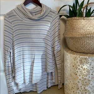 Free People knit long sleeve with cowl neck